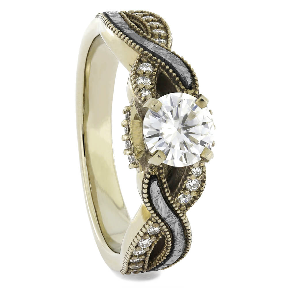Yellow Gold Diamond Twist Ring – J Albrecht Designs